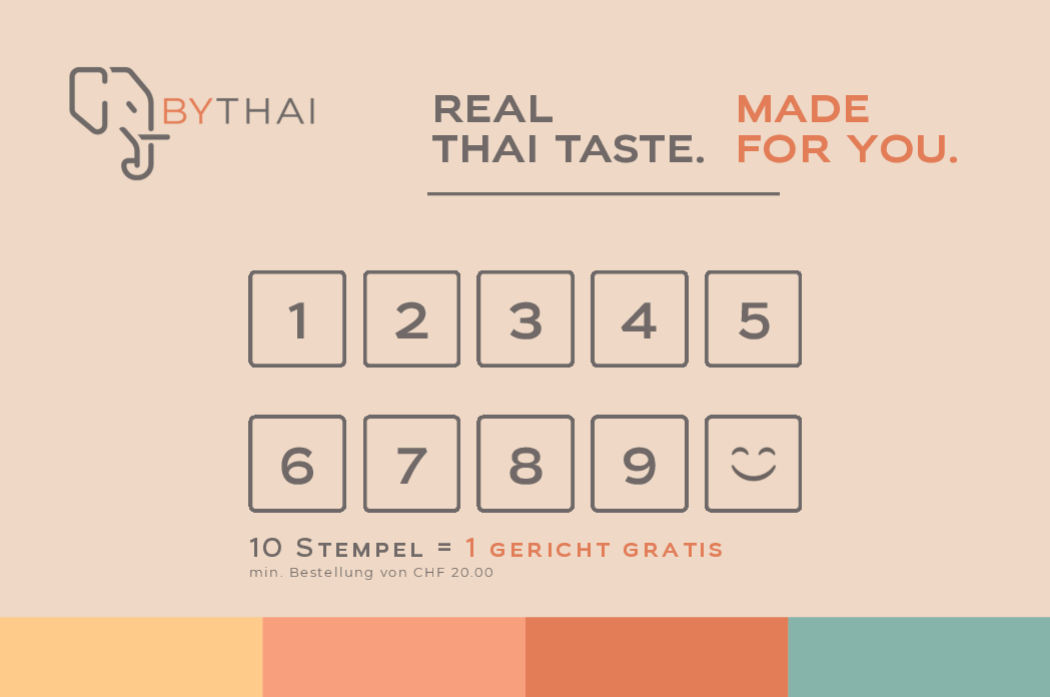 BYTHAI Stempelkarte Vorderseite