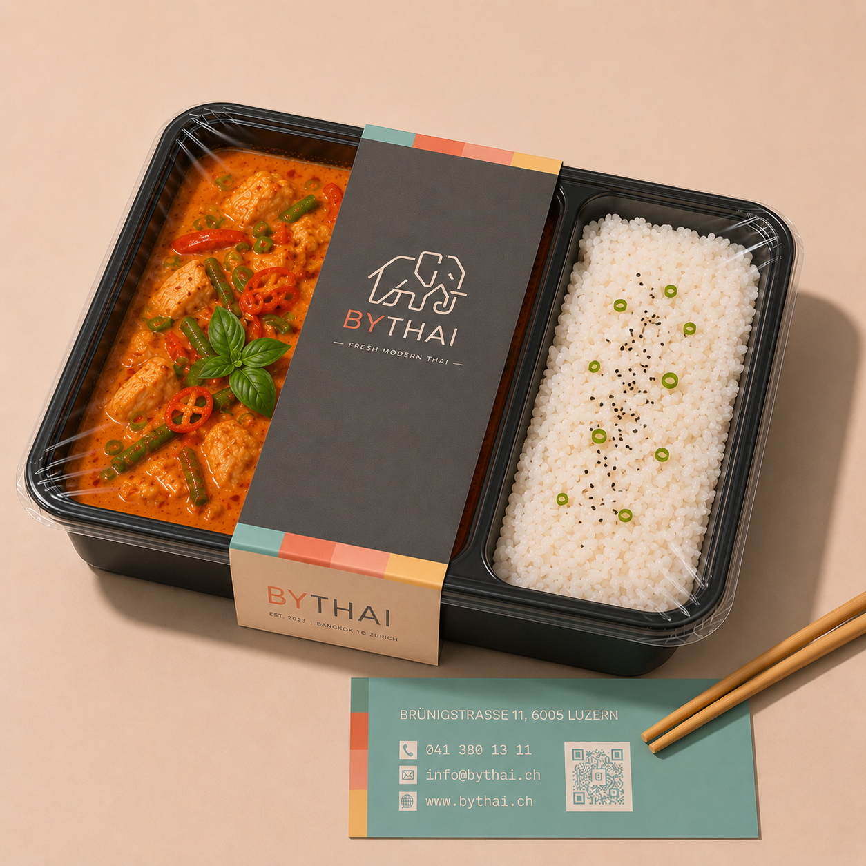 BYTHAI Take-away Box hygienisch versiegelt